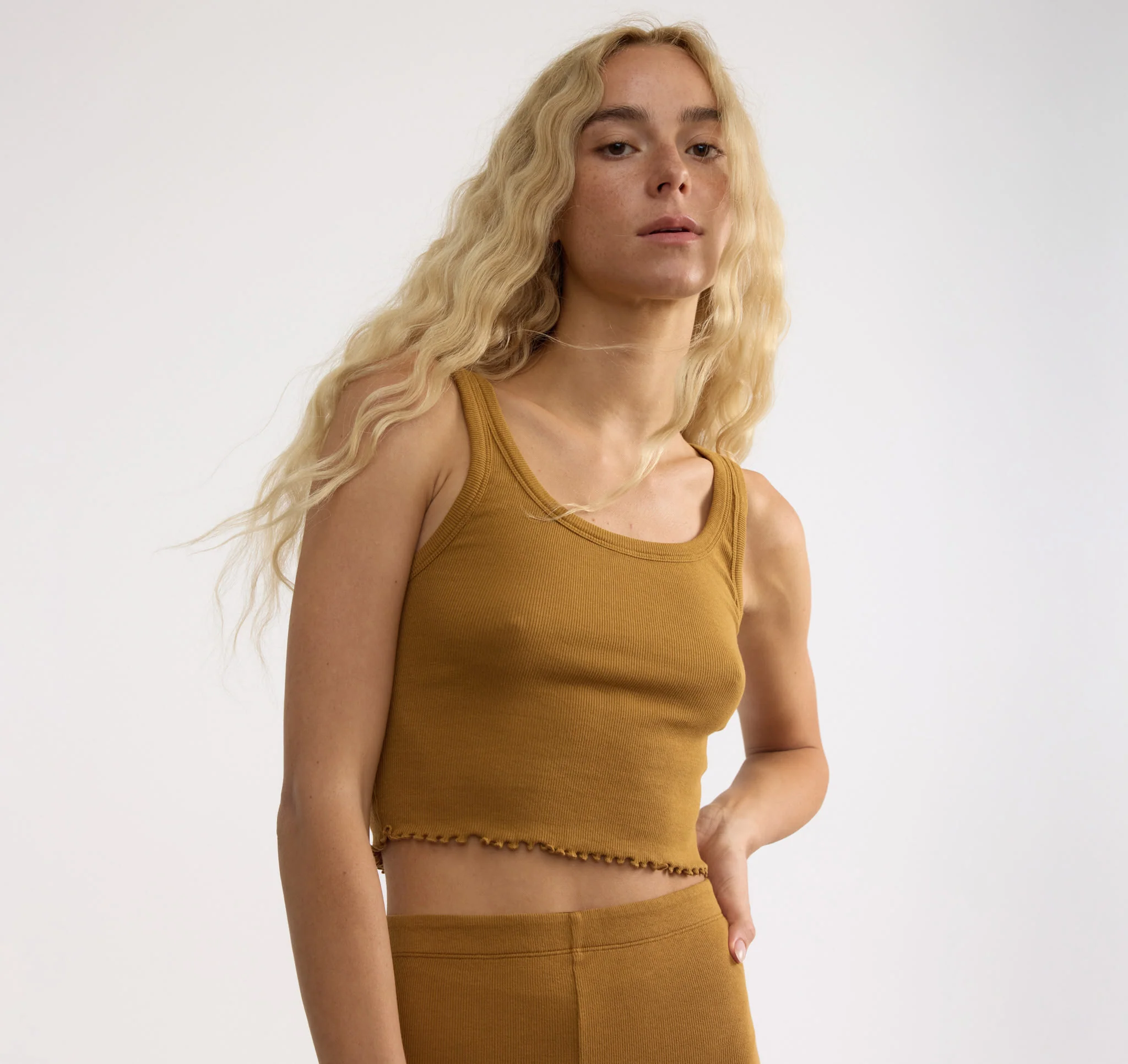 Core Rib Crop Tank Top - Image 4