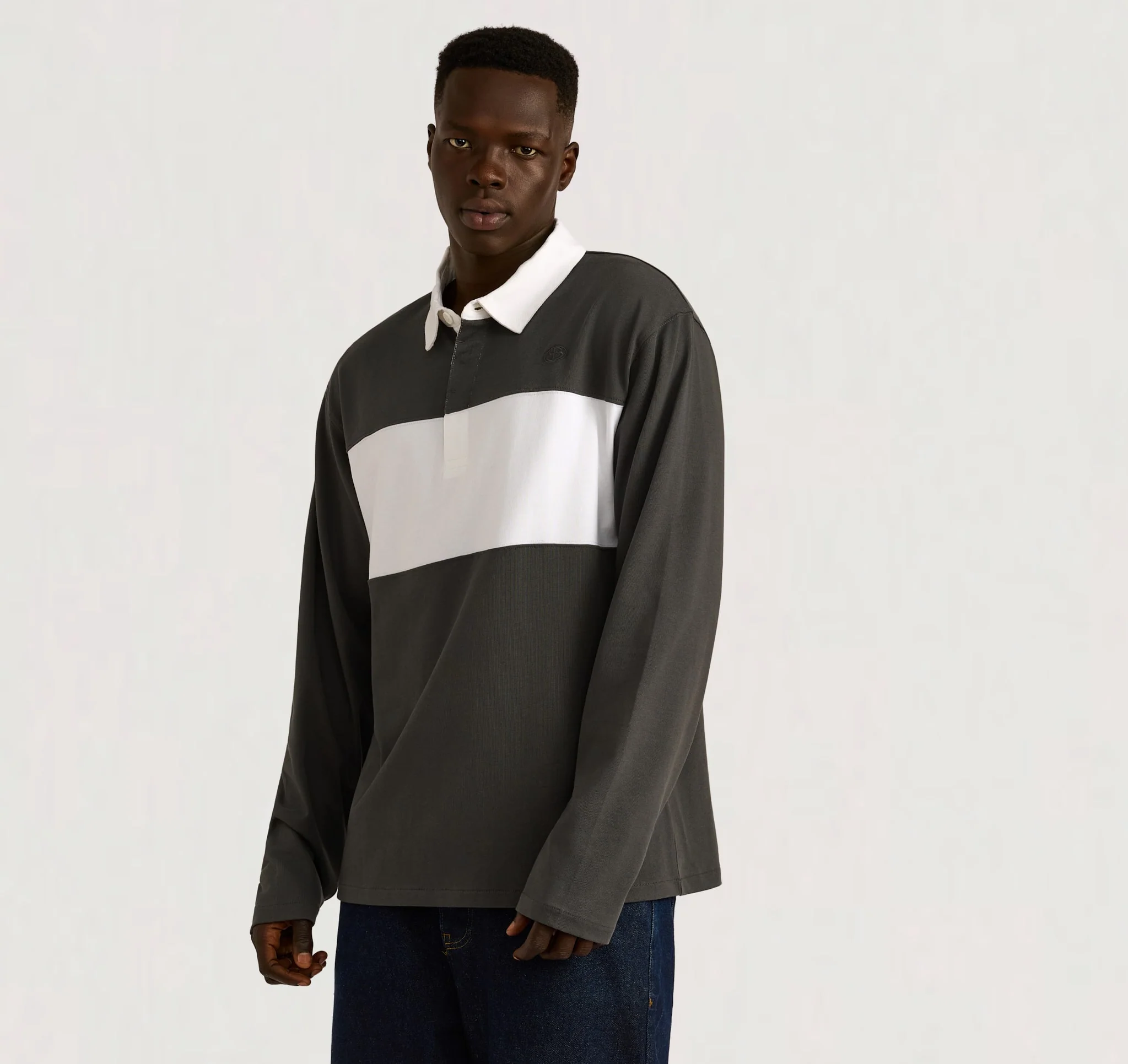 Casual Sport Long Sleeve Polo - Image 3