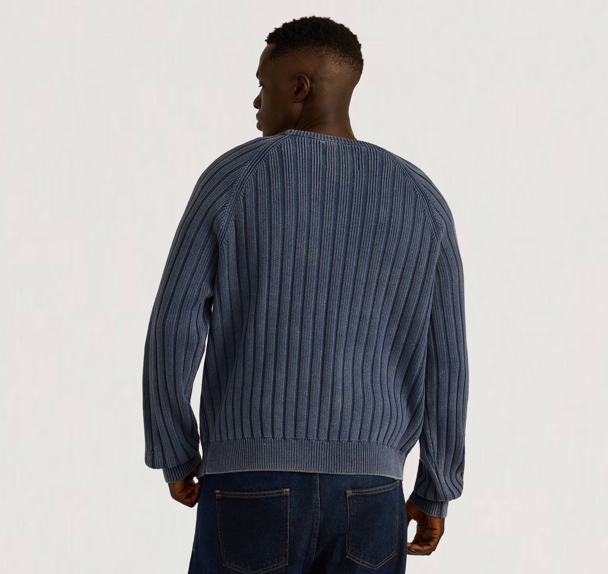 Soft Knit Rib Raglan Sweater - Image 2