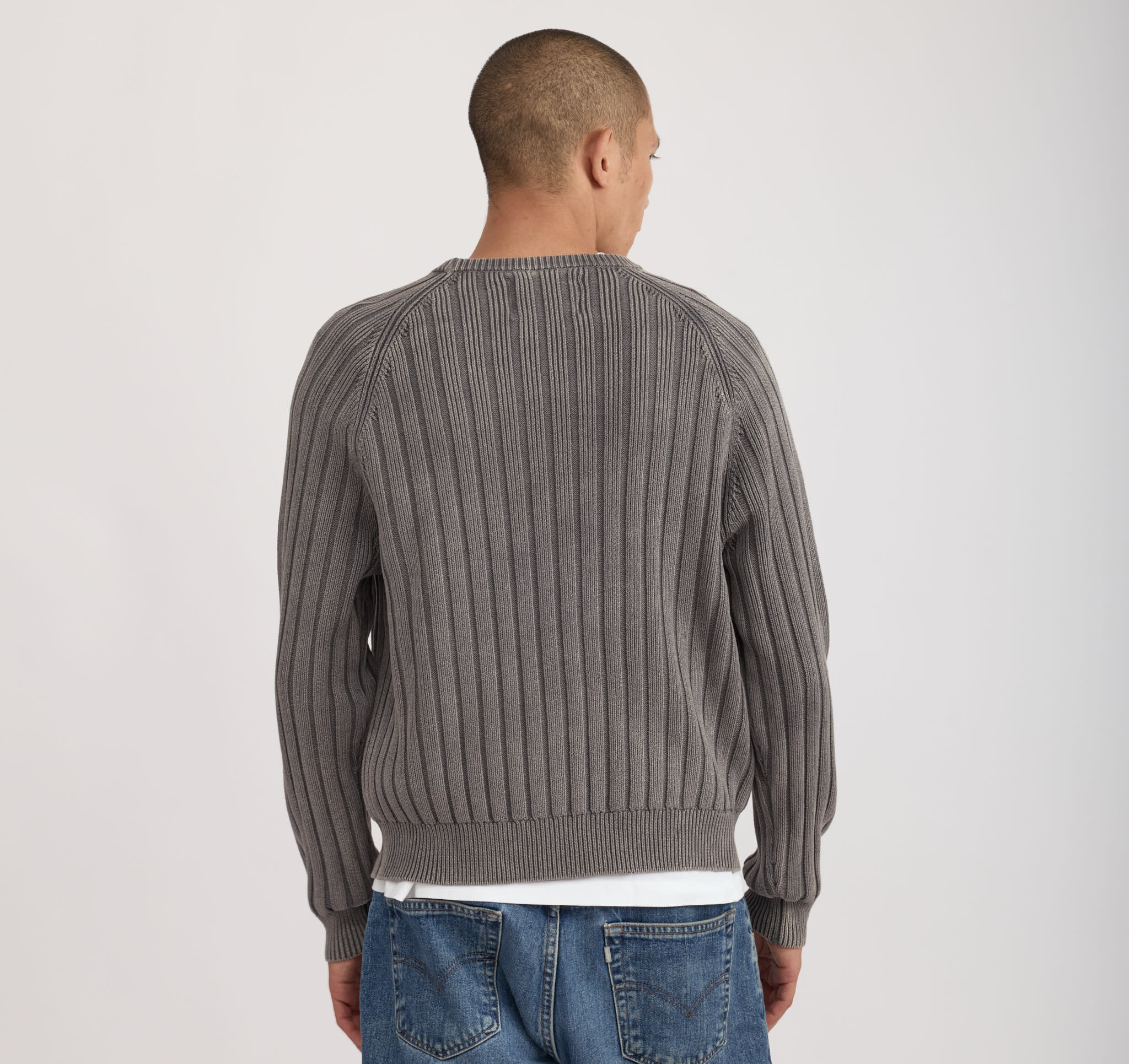 Soft Knit Rib Raglan Sweater - Image 3