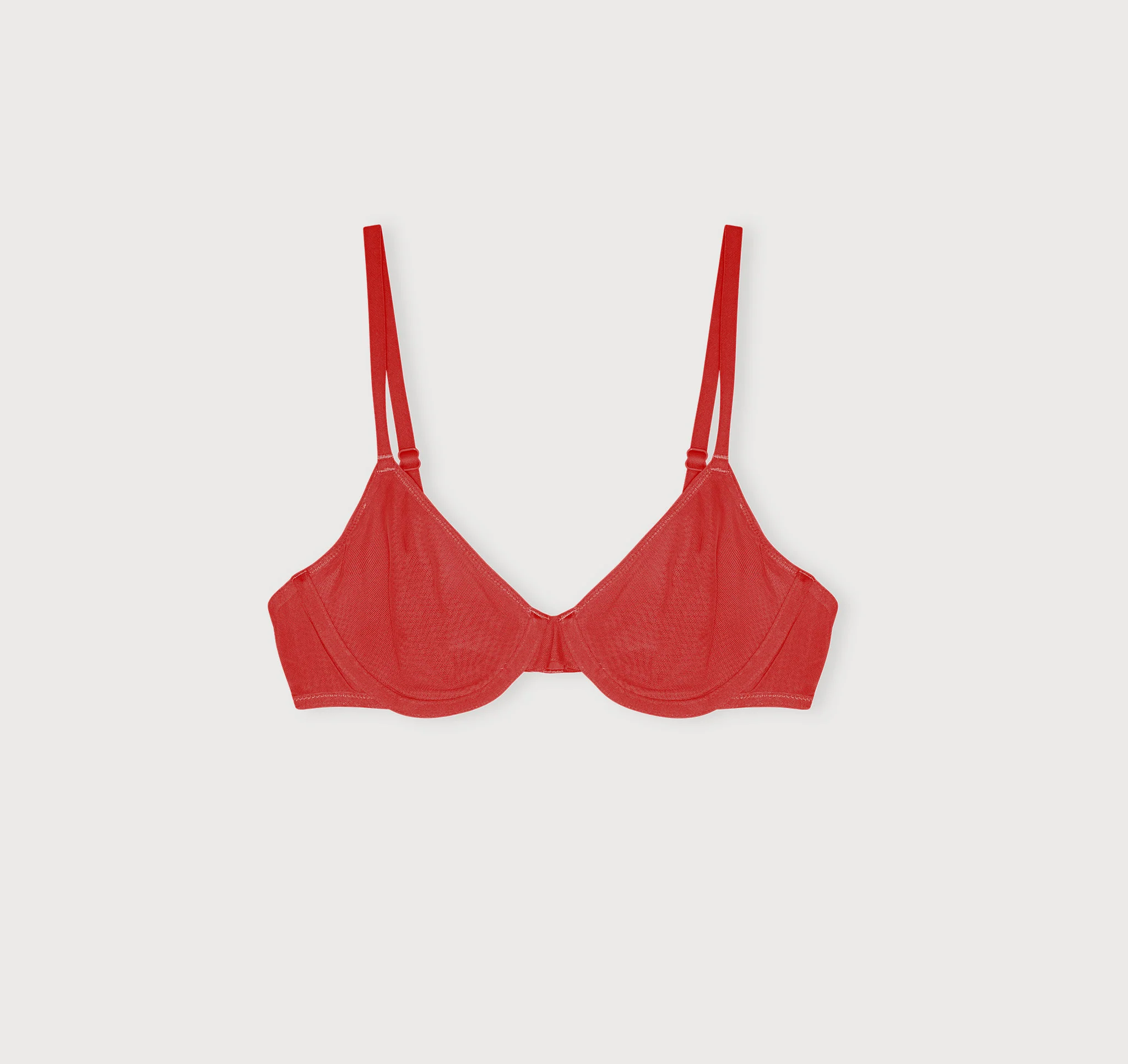 Mesh Unlined Demi Bra - Image 4