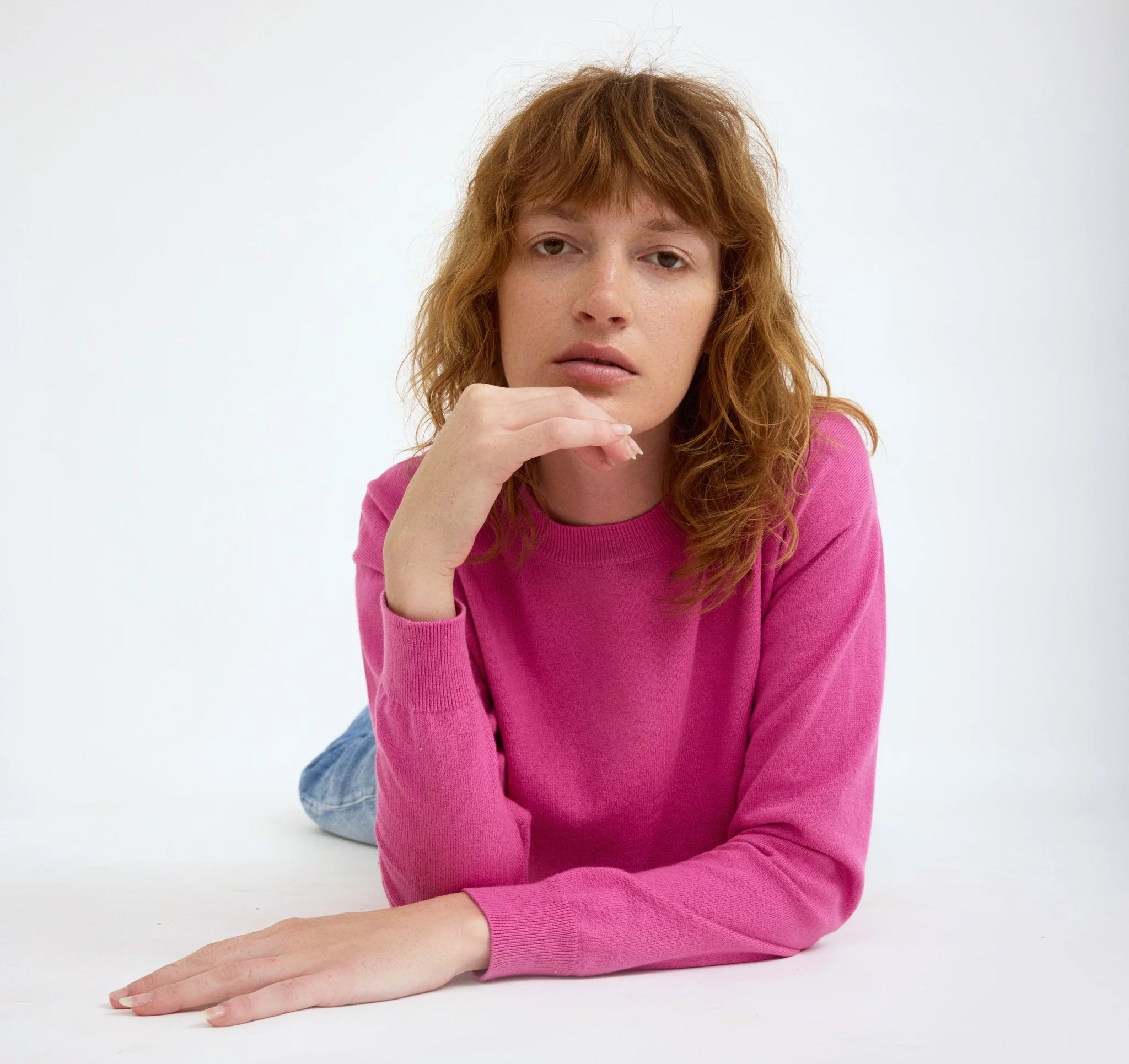 Soft Knit Boxy Crewneck Sweater - Image 2