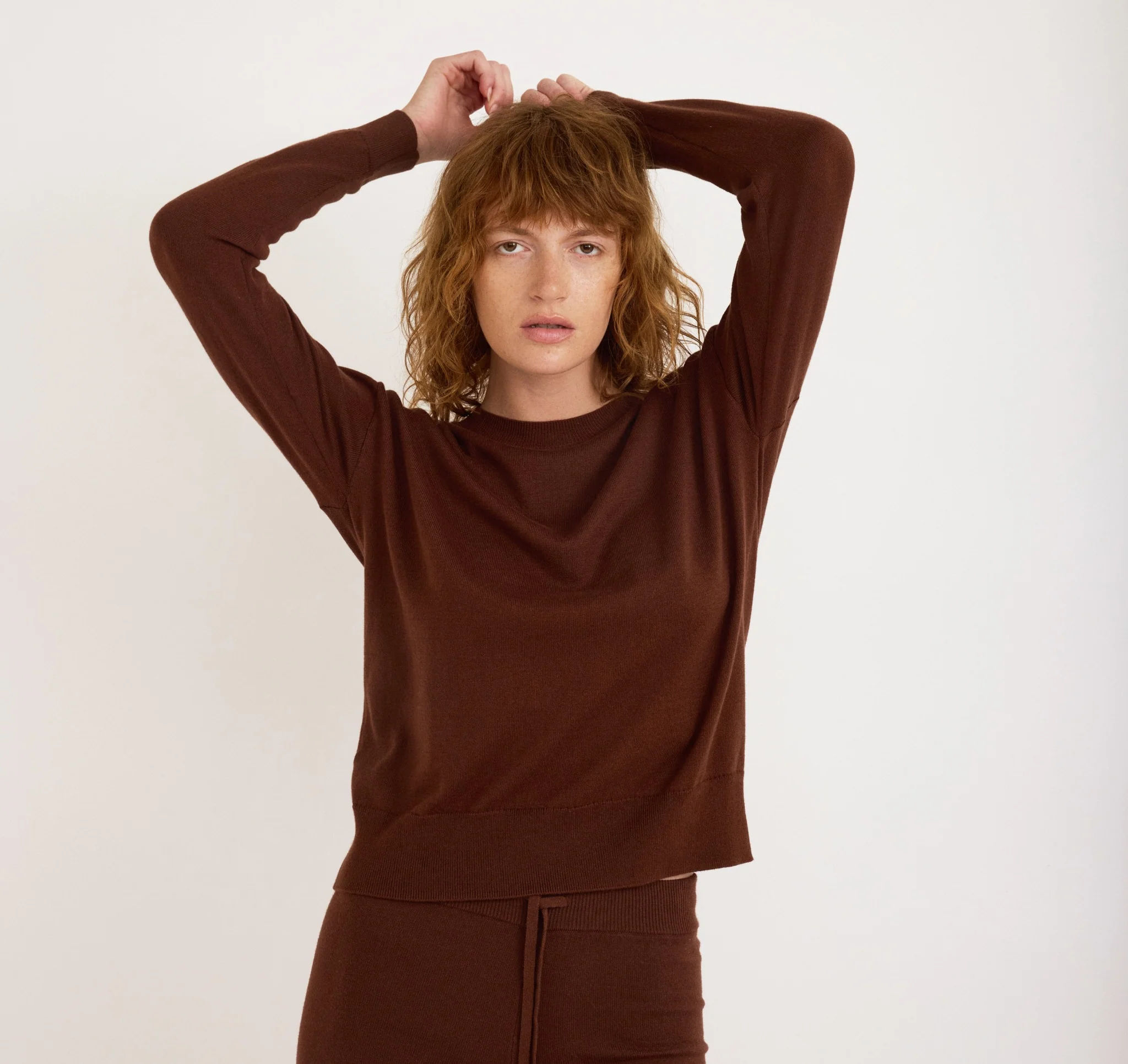 Soft Knit Boxy Crewneck Sweater - Image 2