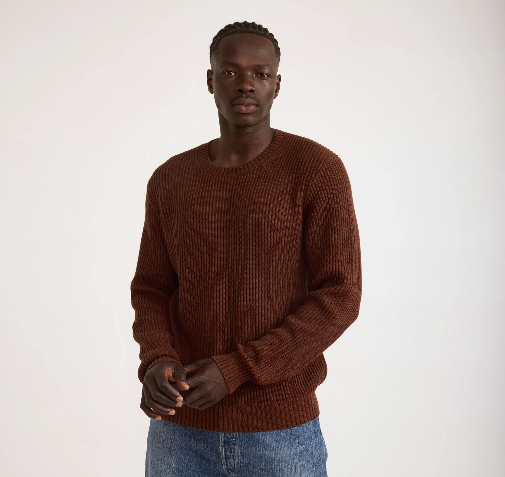 Soft Knit Chunky Crewneck Sweater - Image 3