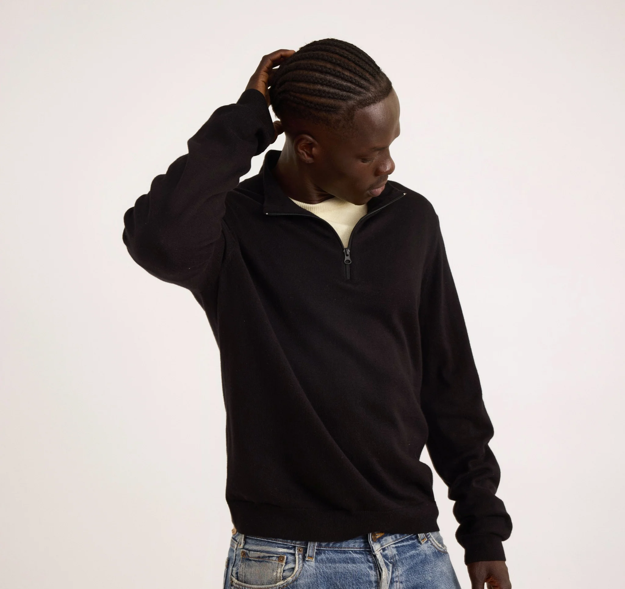 Soft Knit Half Zip Sweater - Image 5