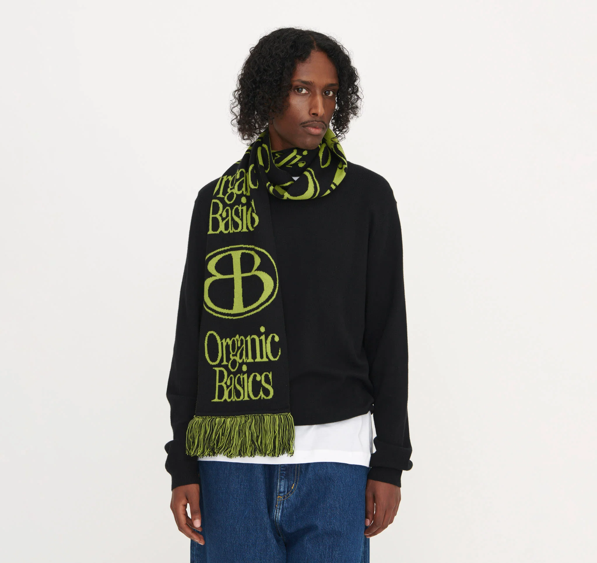 Soft Knit Jacquard Scarf - Image 3