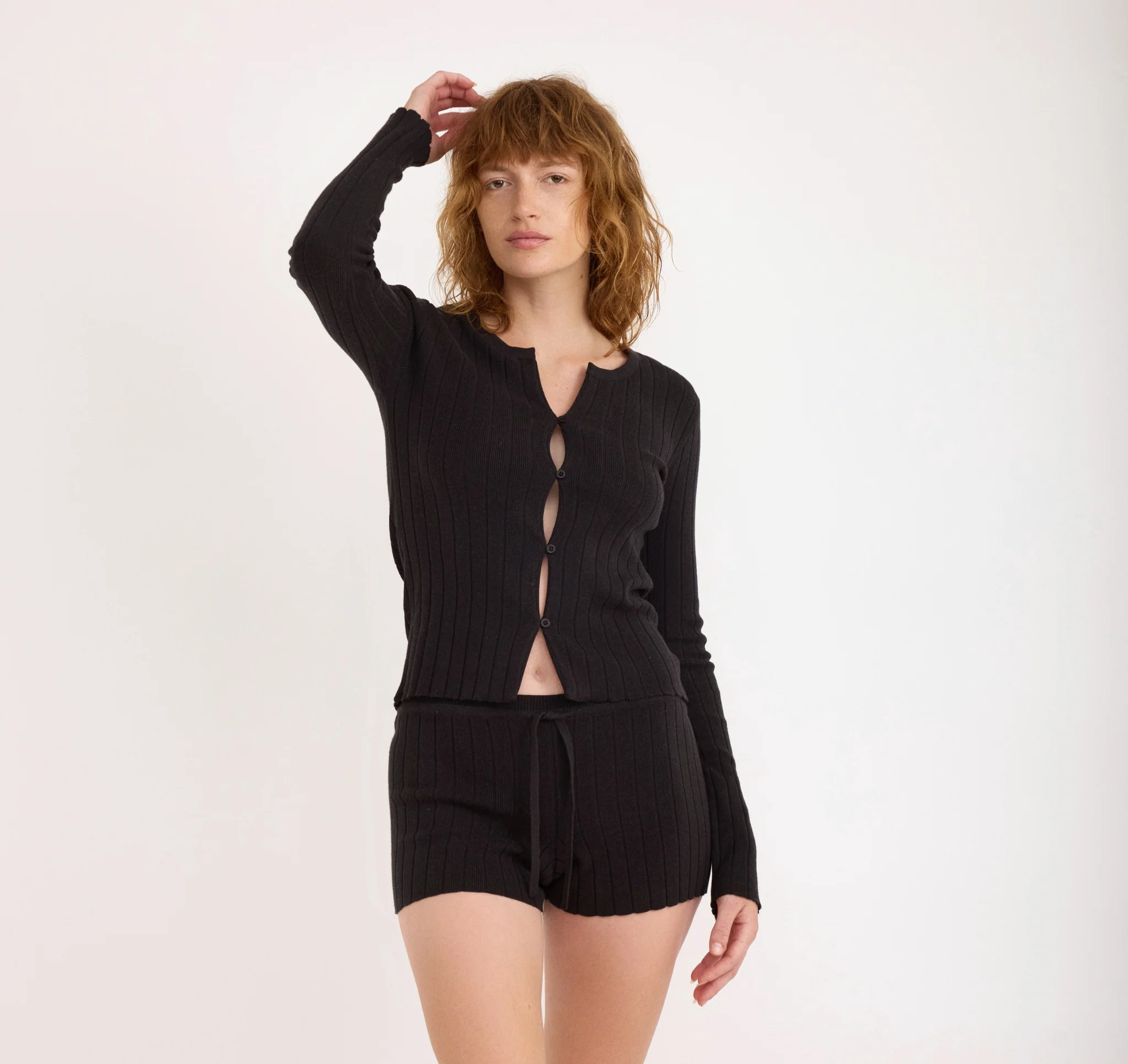 Soft Knit Rib Cardigan - Image 3