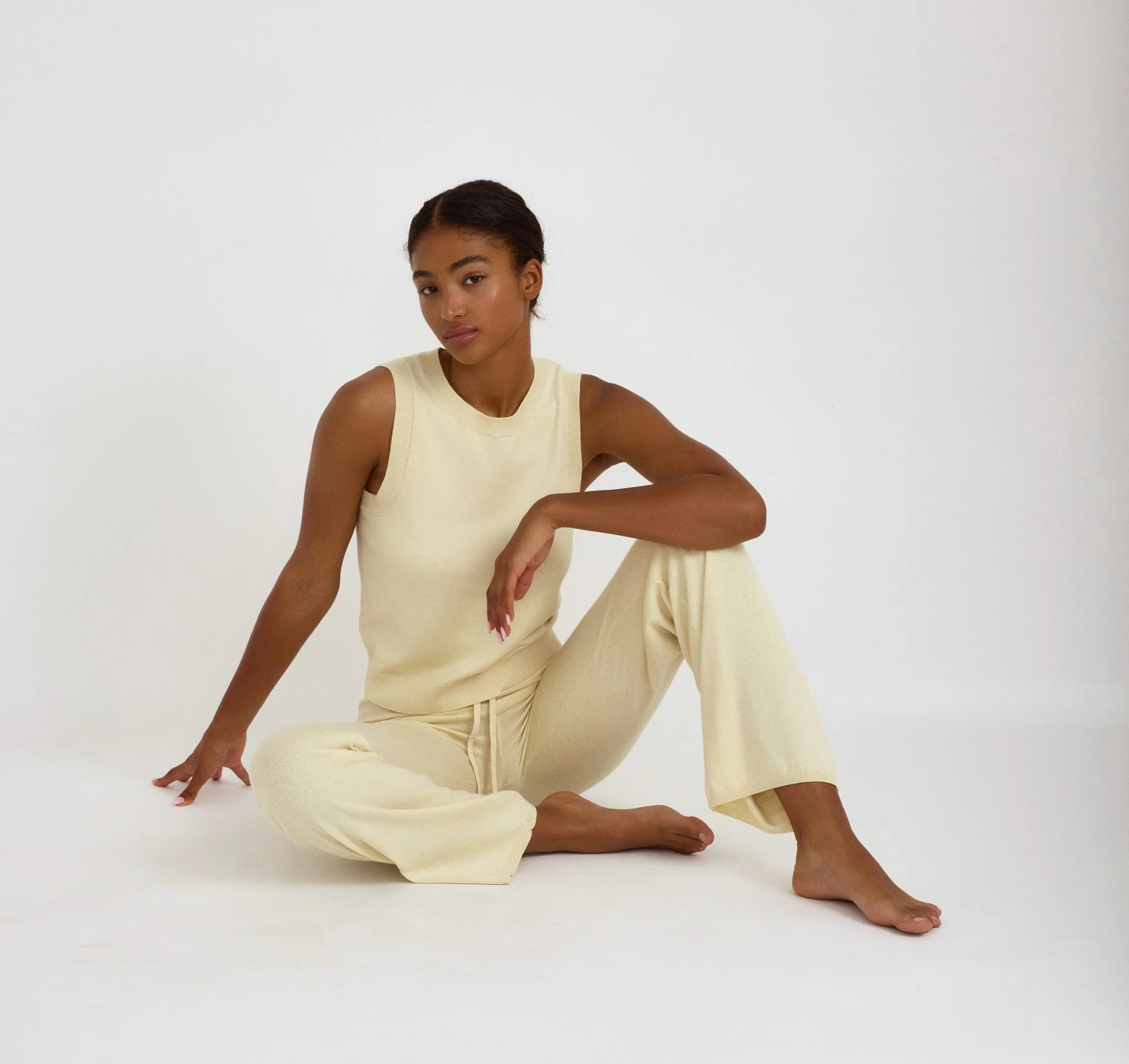 Soft Knit Straight Leg Pants - Image 4