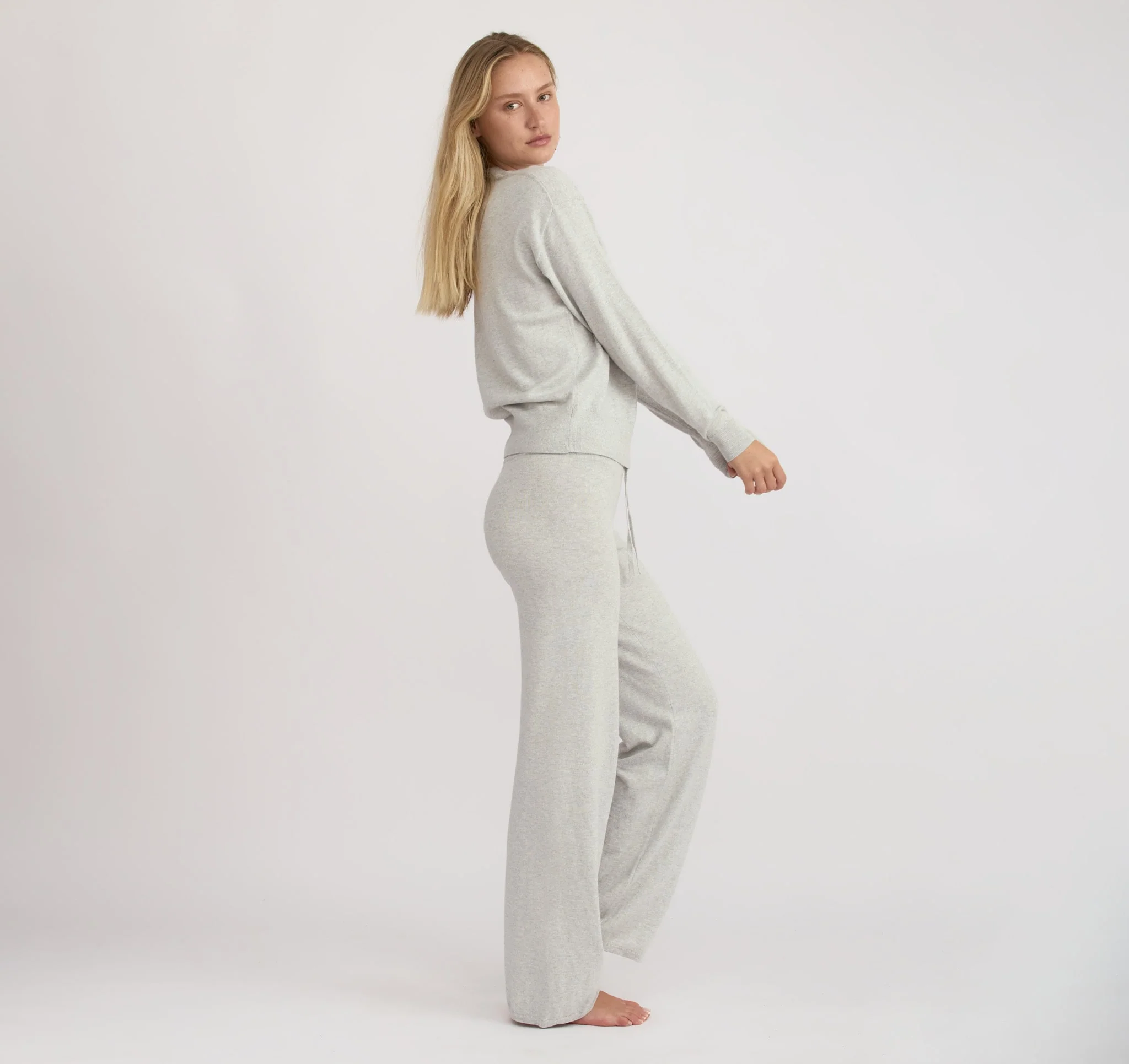 Soft Knit Straight Leg Pants - Image 2