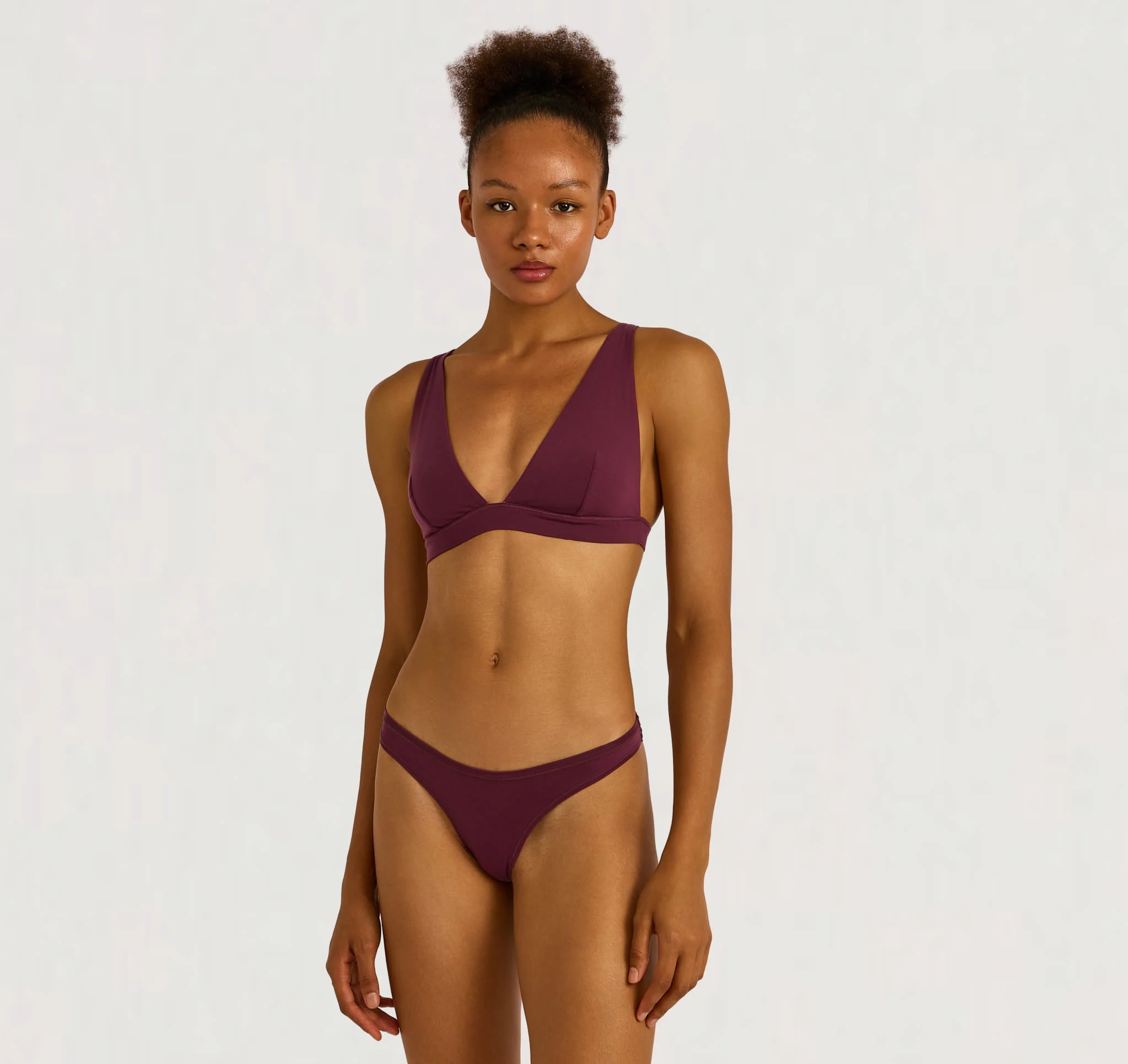 Soft Touch Veil Plunge Bralette - Image 3