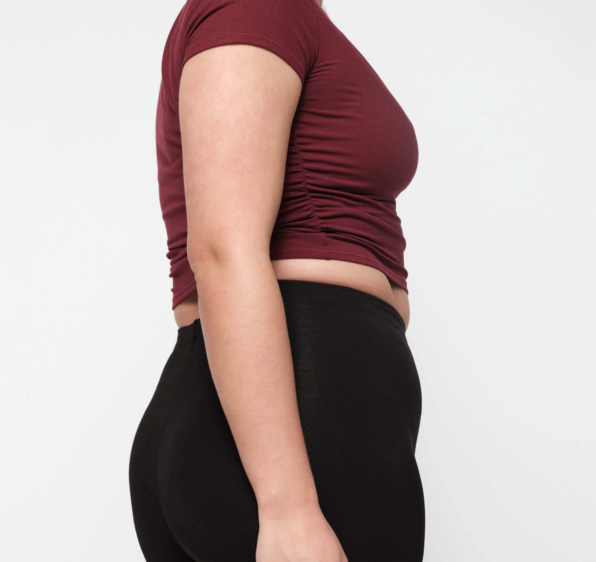 Active Rib Ruched Tee - Image 2