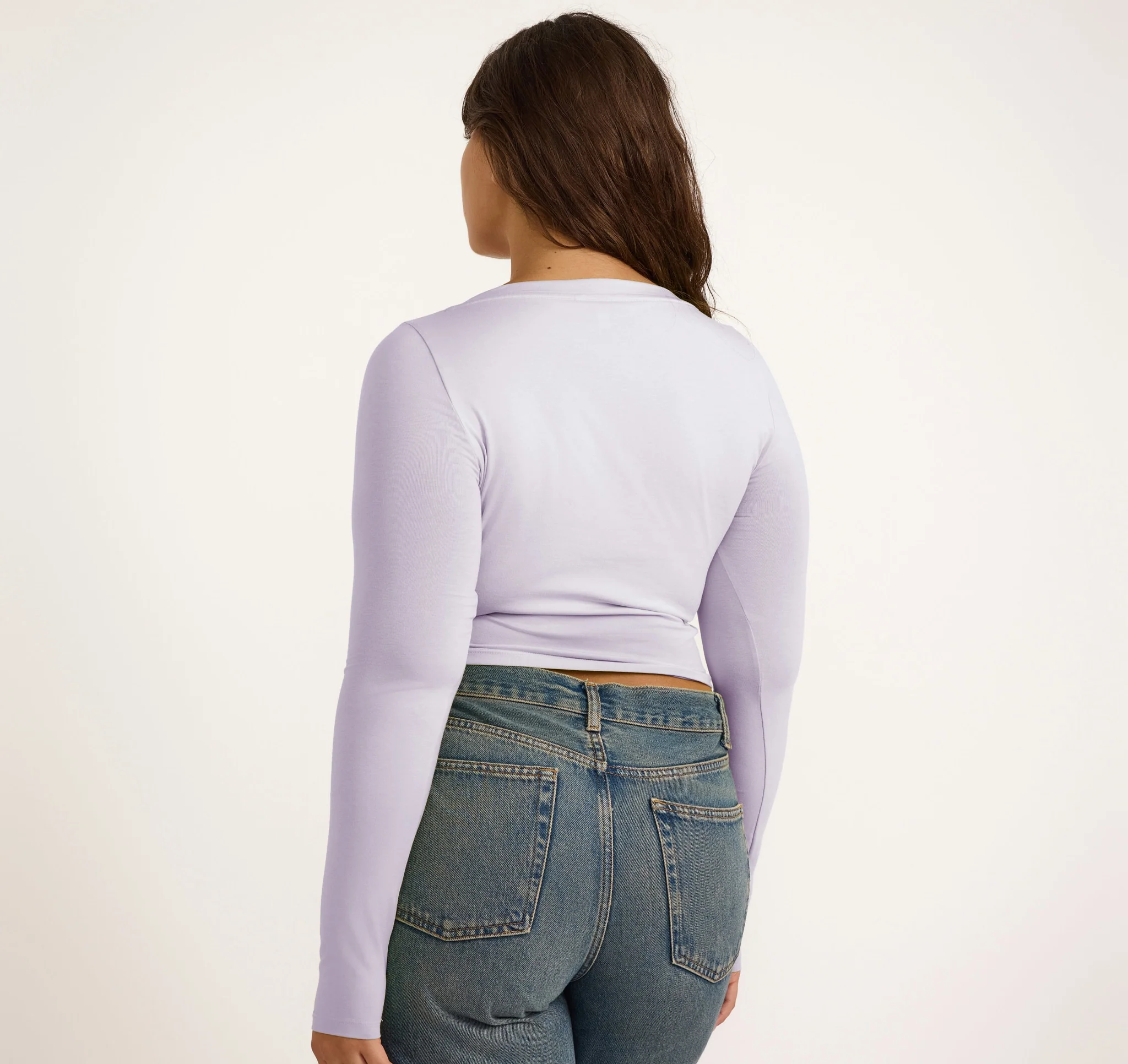 Everyday Scoop Neck Long Sleeve Tee - Image 2
