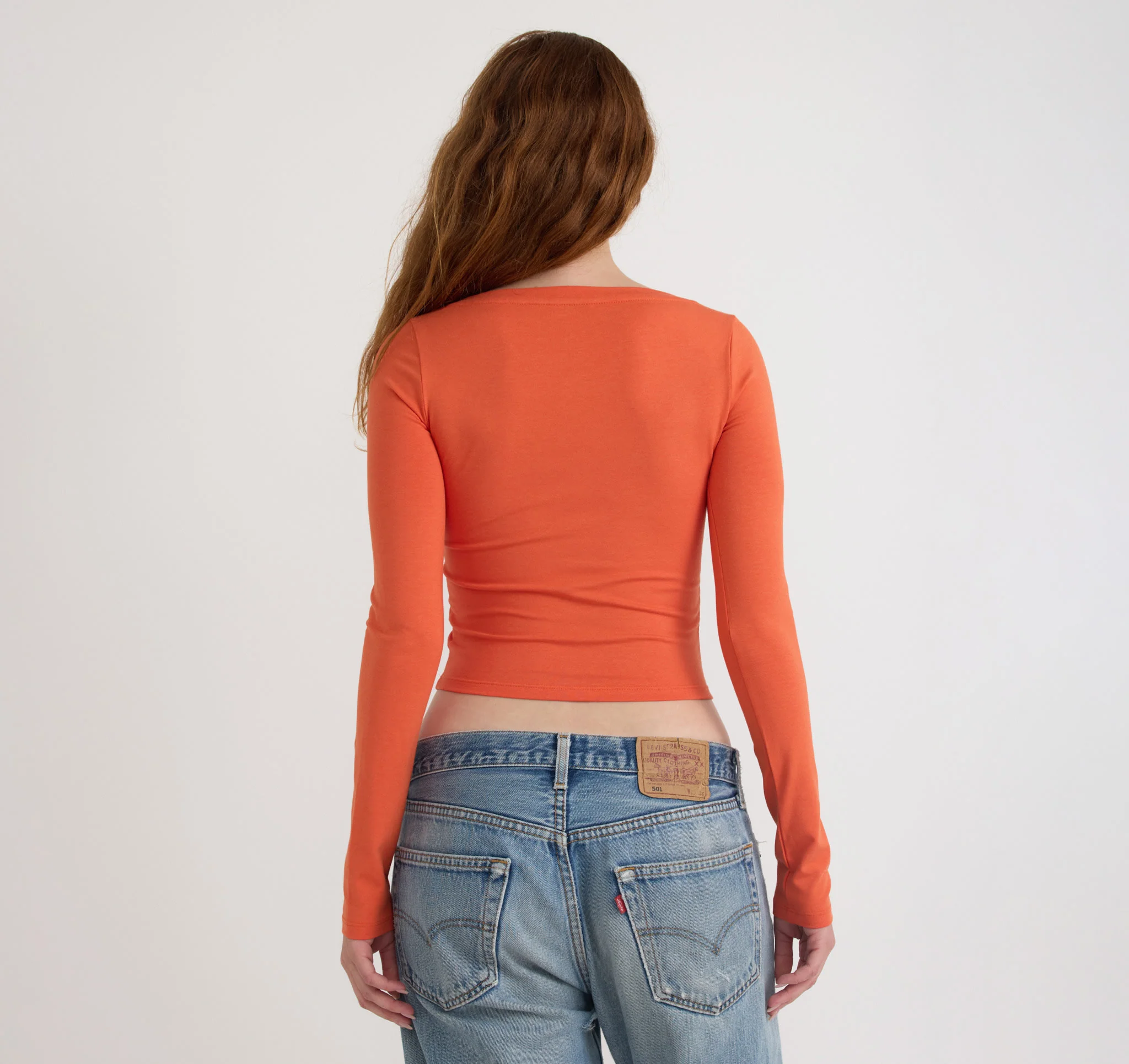 Everyday Scoop Neck Long Sleeve Tee - Image 3