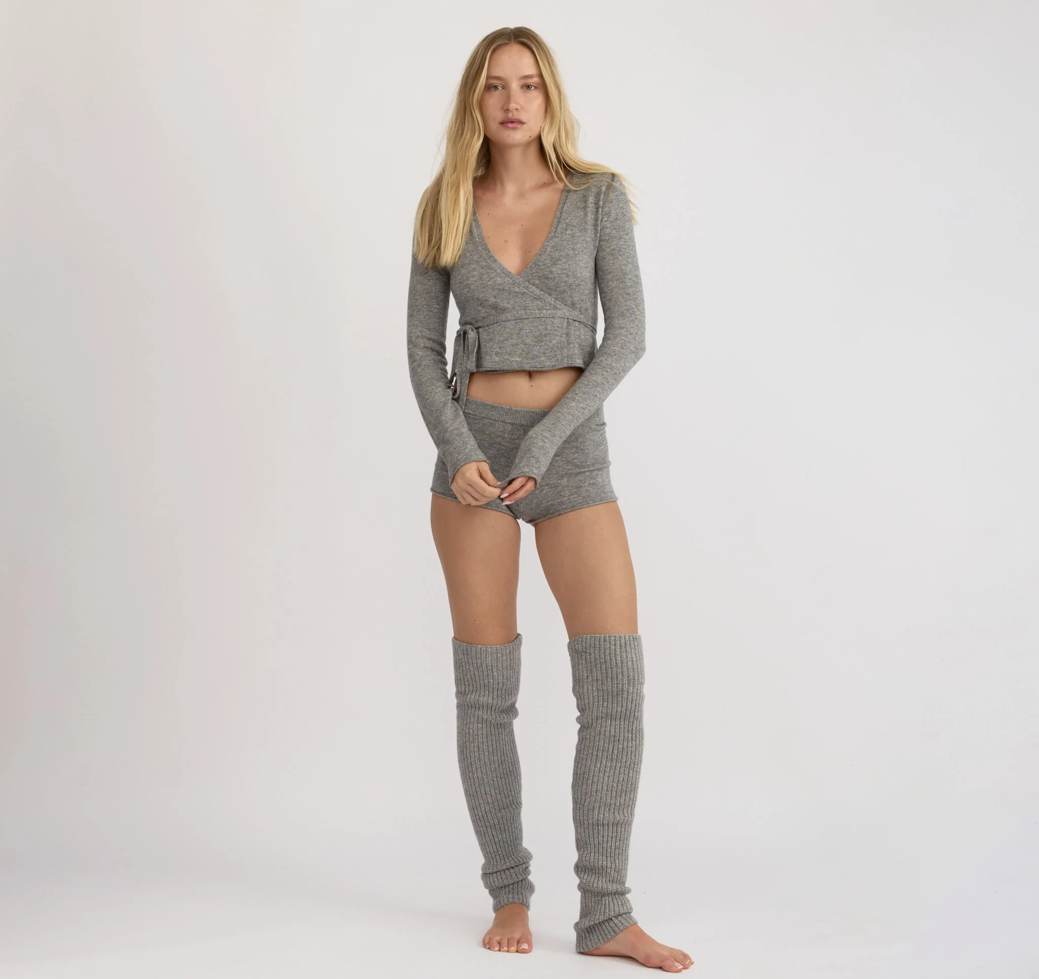 Fine Knit Wrap Cardigan - Image 2